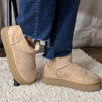 Corkys Room Service Camel Faux Suede Bootie