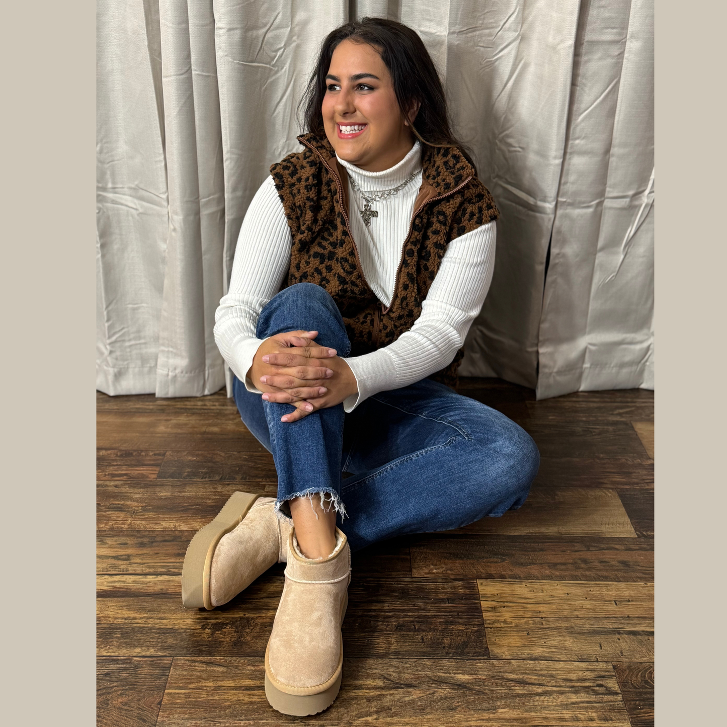 Corkys Room Service Camel Faux Suede Bootie