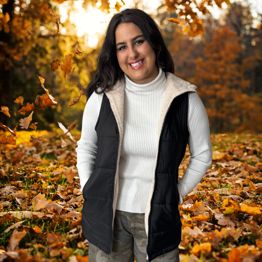 Black Fleece Hooded Sleeveless Vest - SV Boutique & Co.