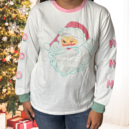 Santa Sparkle Ho Ho Ho Pullover by Grace & Emma