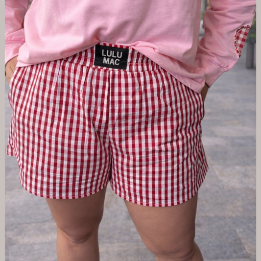 Checked With Love Gingham Boxer Short