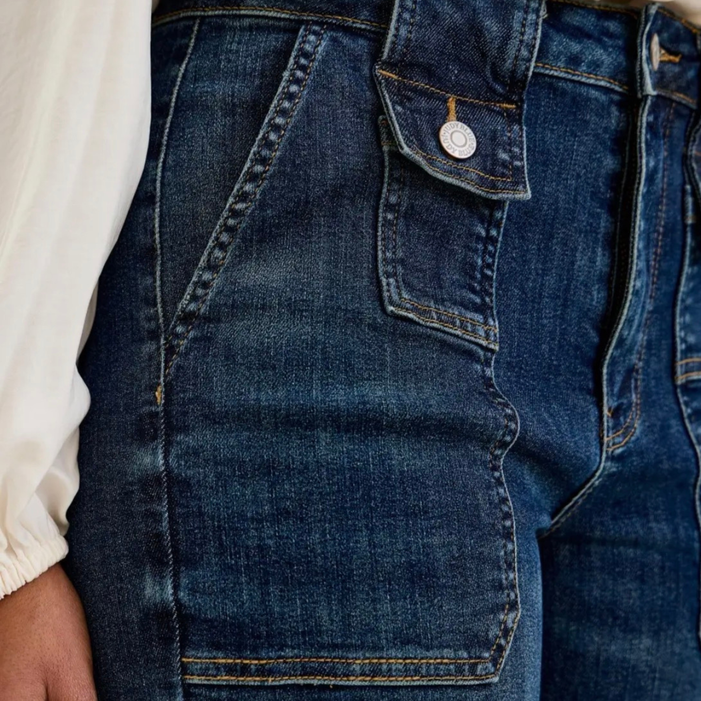 City Wide Crop Utility Jean-Judy Blue - SV Boutique & Co.
