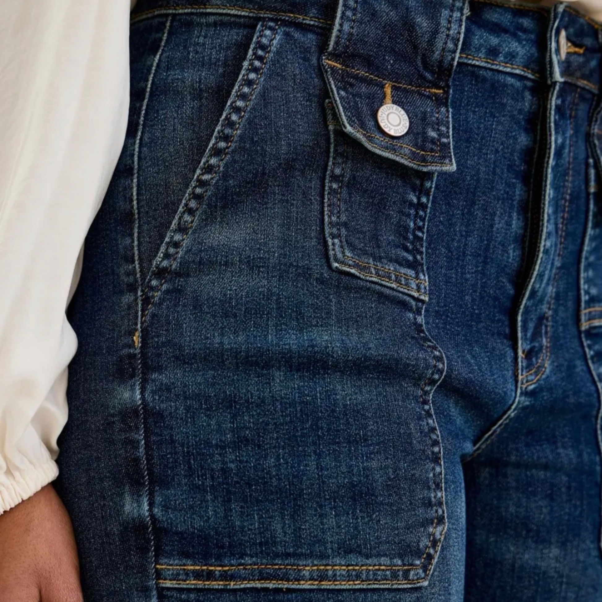 City Wide Crop Utility Jean-Judy Blue - SV Boutique & Co.