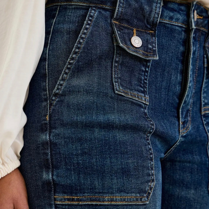 City Wide Crop Utility Jean-Judy Blue - SV Boutique & Co.
