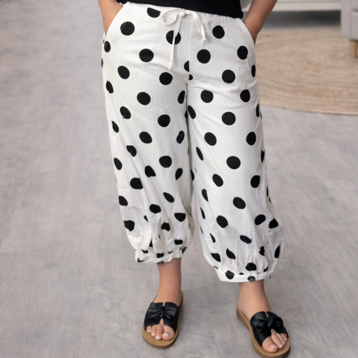 Spot On French Terry Balloon Pants - SV Boutique & Co.