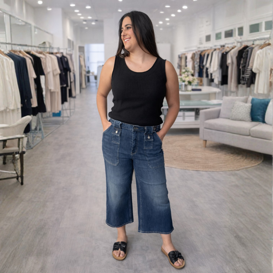 City Wide Crop Utility Jean-Judy Blue