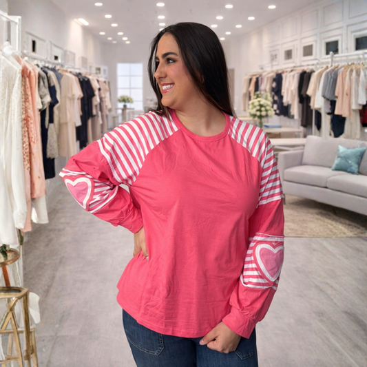 Heart On My Sleeve Terry Raglan