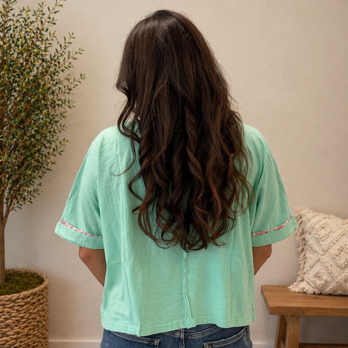 Mint To Bloom Flower Top - SV Boutique & Co.