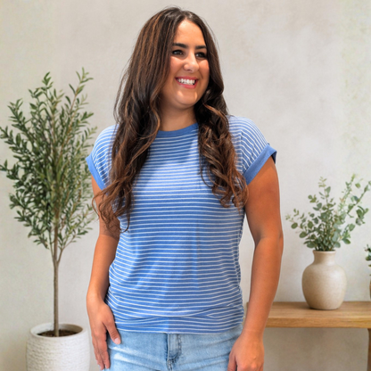 Candy Stripe Comfort Top - SV Boutique & Co.