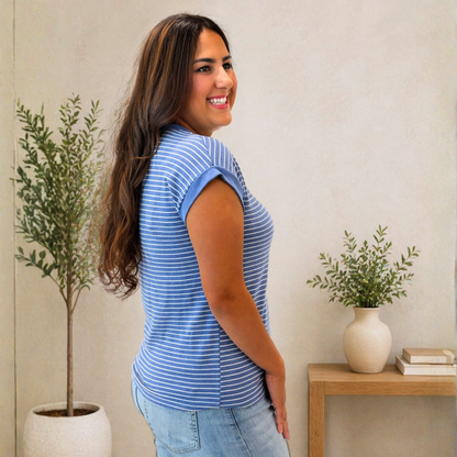 Candy Stripe Comfort Top - SV Boutique & Co.