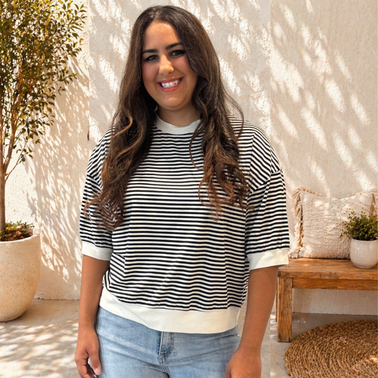 Weekend Ready Stripe Top - SV Boutique & Co.