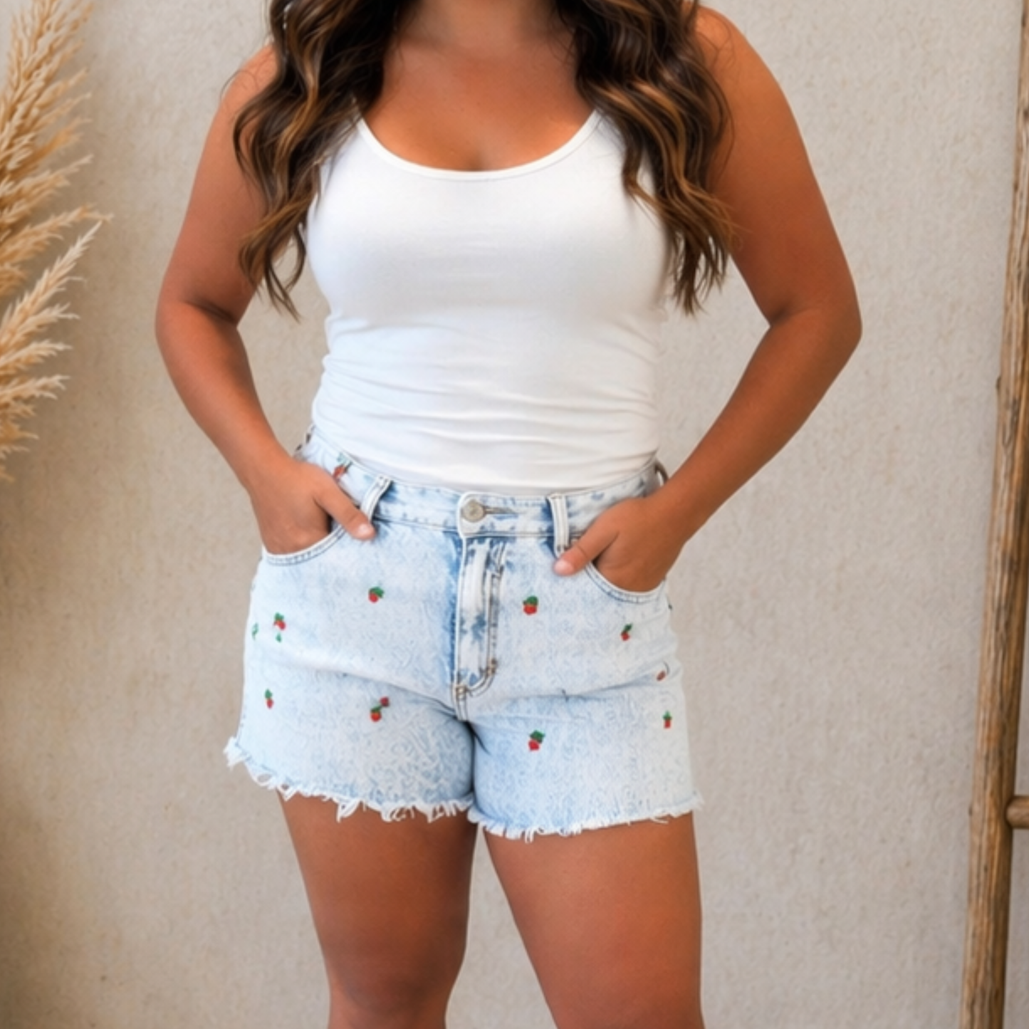 Judy Blue Cherry On Repeat High Rise Shorts - SV Boutique & Co.