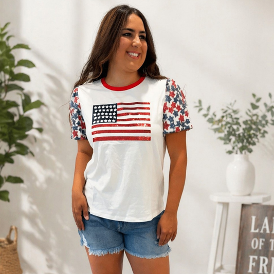 Star-Spangled Sparkle Top - SV Boutique & Co.