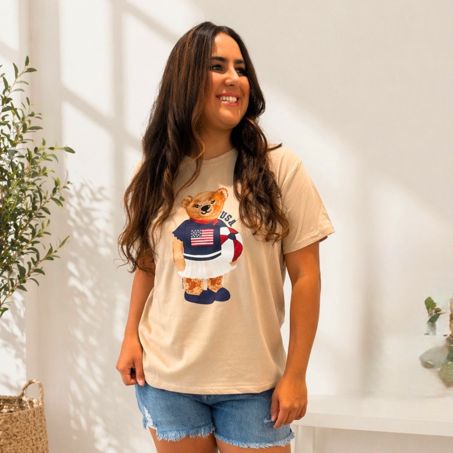 All American Teddy Bear Tee - SV Boutique & Co.