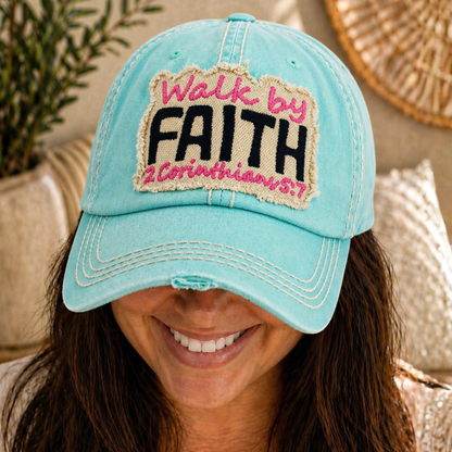 Walk By Faith Baseball Cap - SV Boutique & Co.