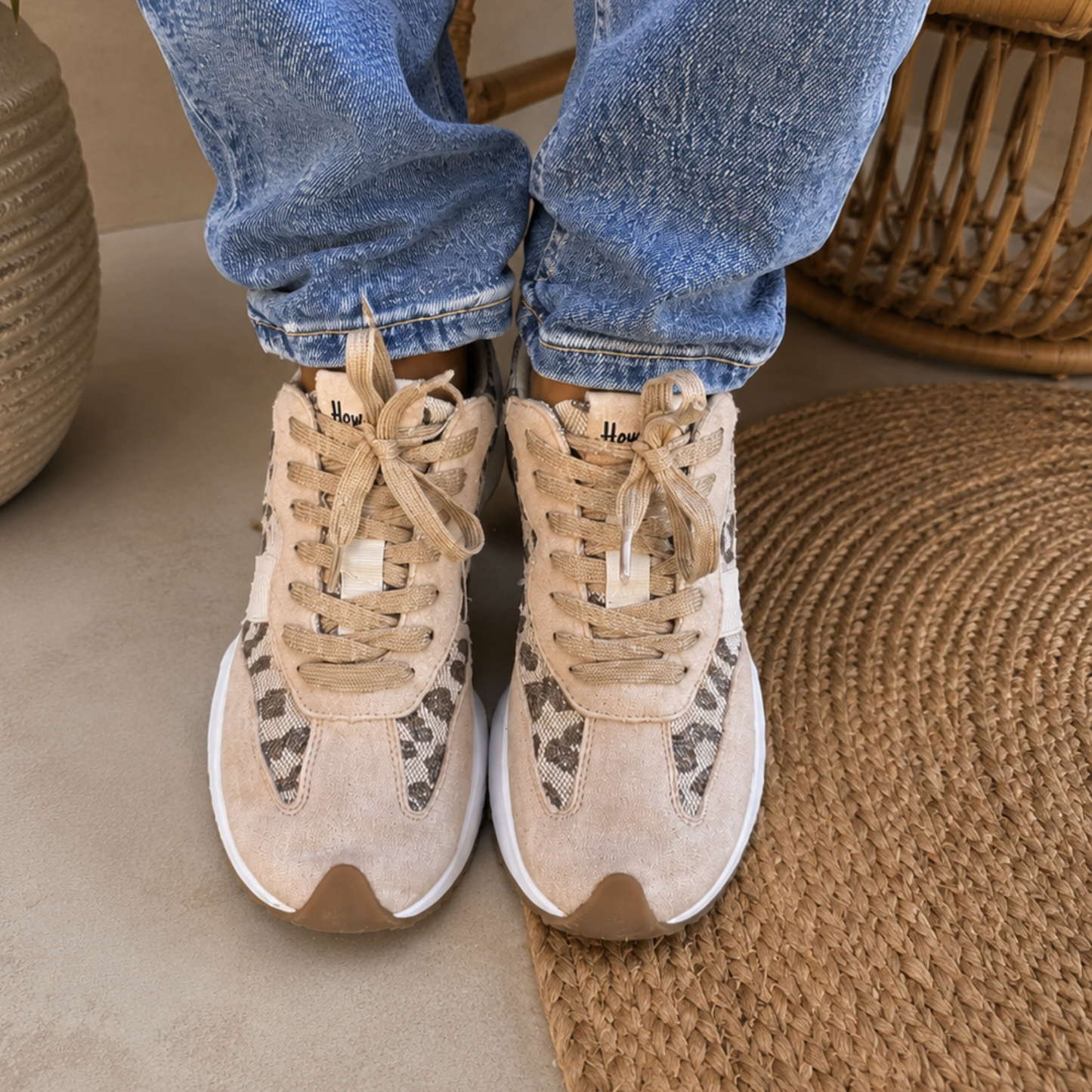 Corkys No Prob Tan Sparkle Leopard Sneaker - SV Boutique & Co.