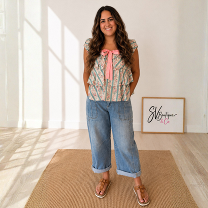 Sweet Magnolia Bow Top - SV Boutique & Co.