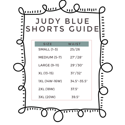 Judy Blue V Front Carefree Fray Denim Short