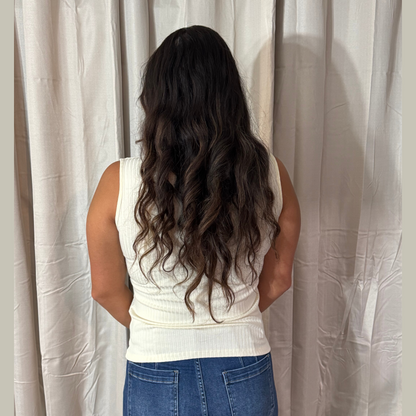 Ivory Sleeveless Ribbed Turtleneck