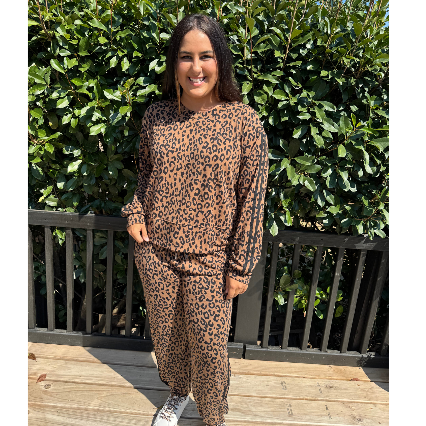 Leopard Luxe Knit Jogger Set from White Birch