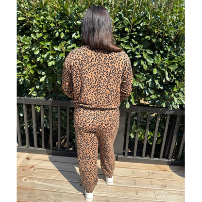 Leopard Luxe Knit Jogger Set from White Birch