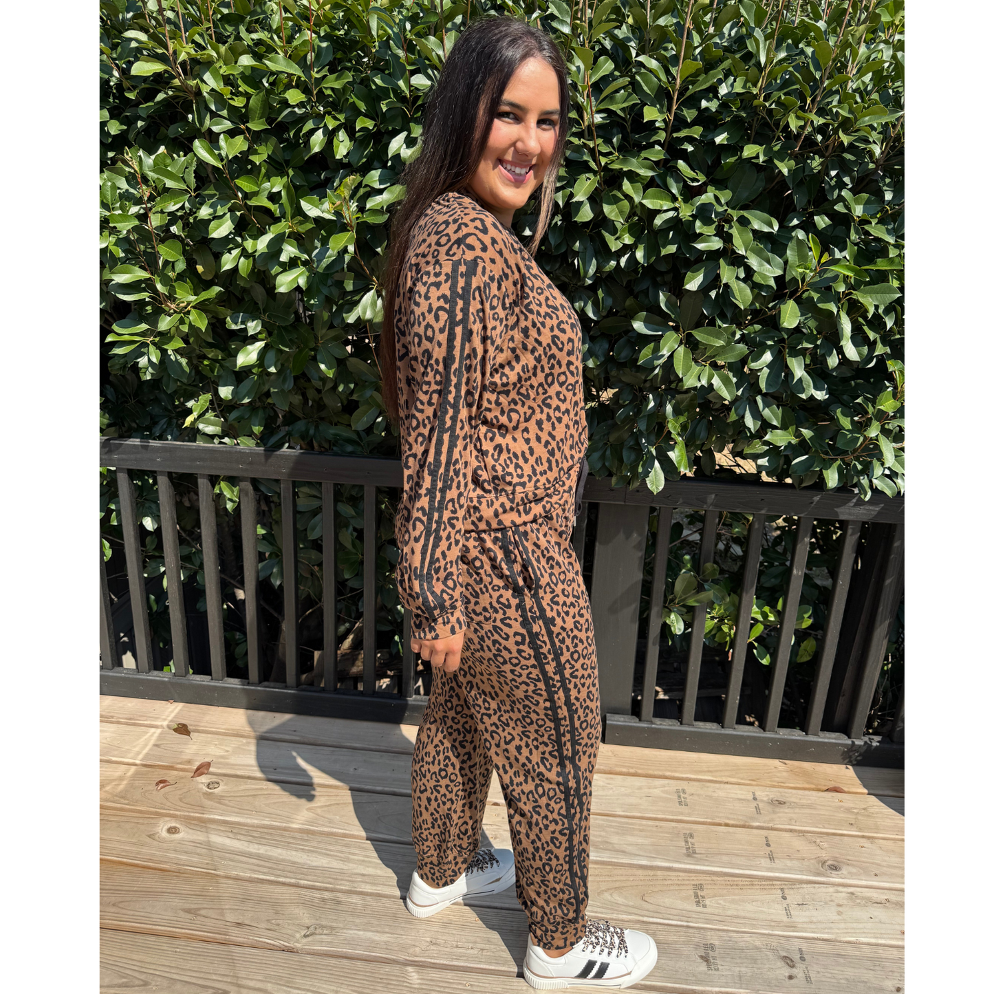 Leopard Luxe Knit Jogger Set from White Birch