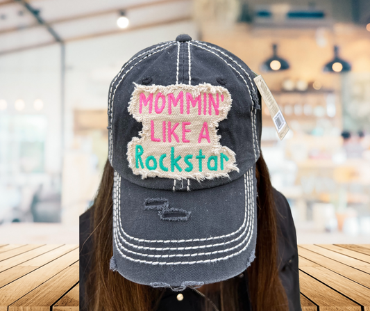 Mommin' Like A Rockstar Cap - SV Boutique & Co.