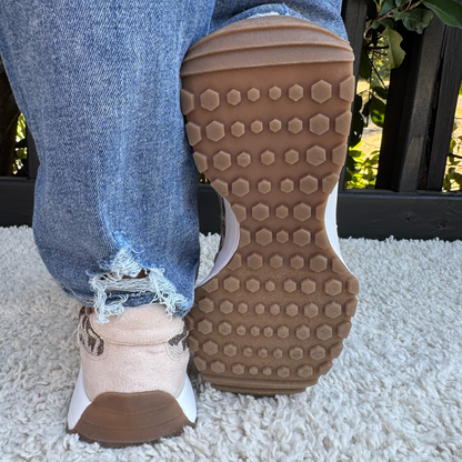 Corkys No Prob Tan Sparkle Leopard Sneaker