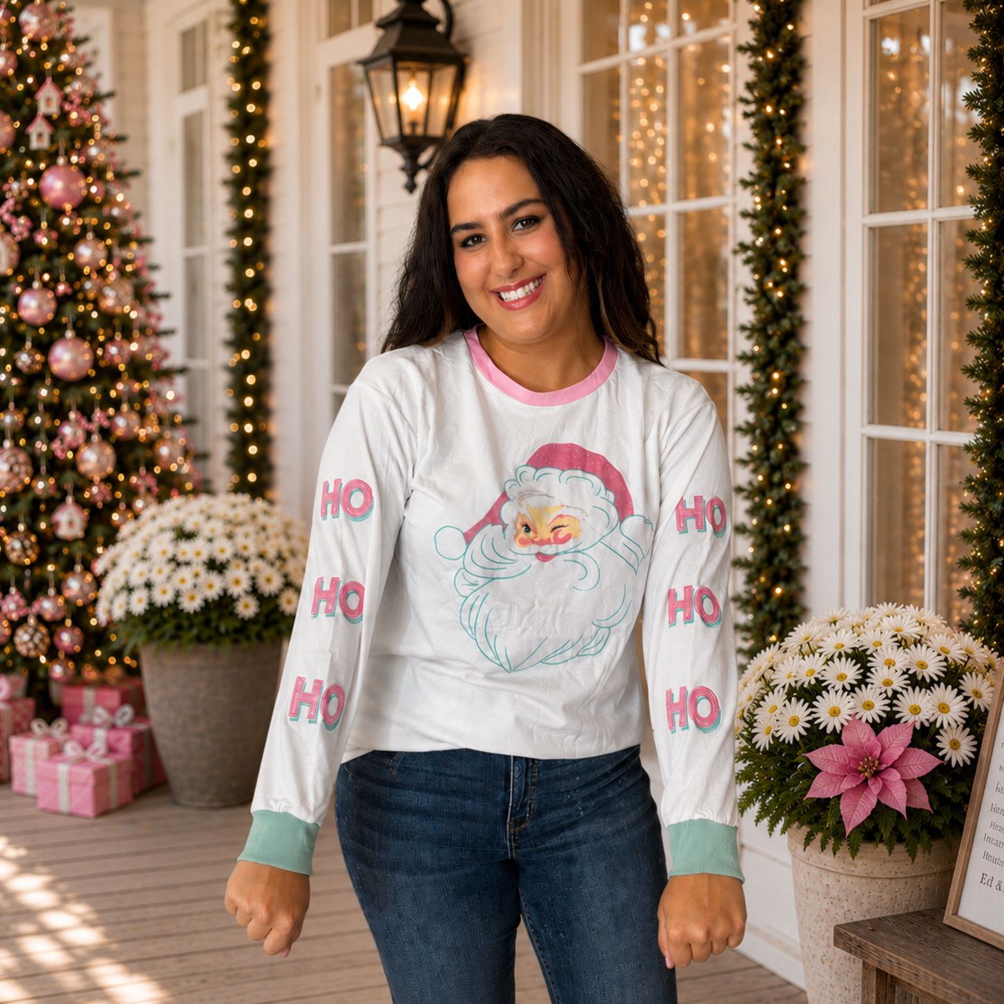 Santa Sparkle Ho Ho Ho Pullover by Grace & Emma - SV Boutique & Co.