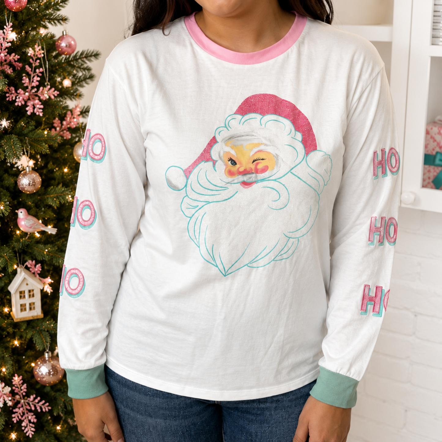 Santa Sparkle Ho Ho Ho Pullover by Grace & Emma - SV Boutique & Co.