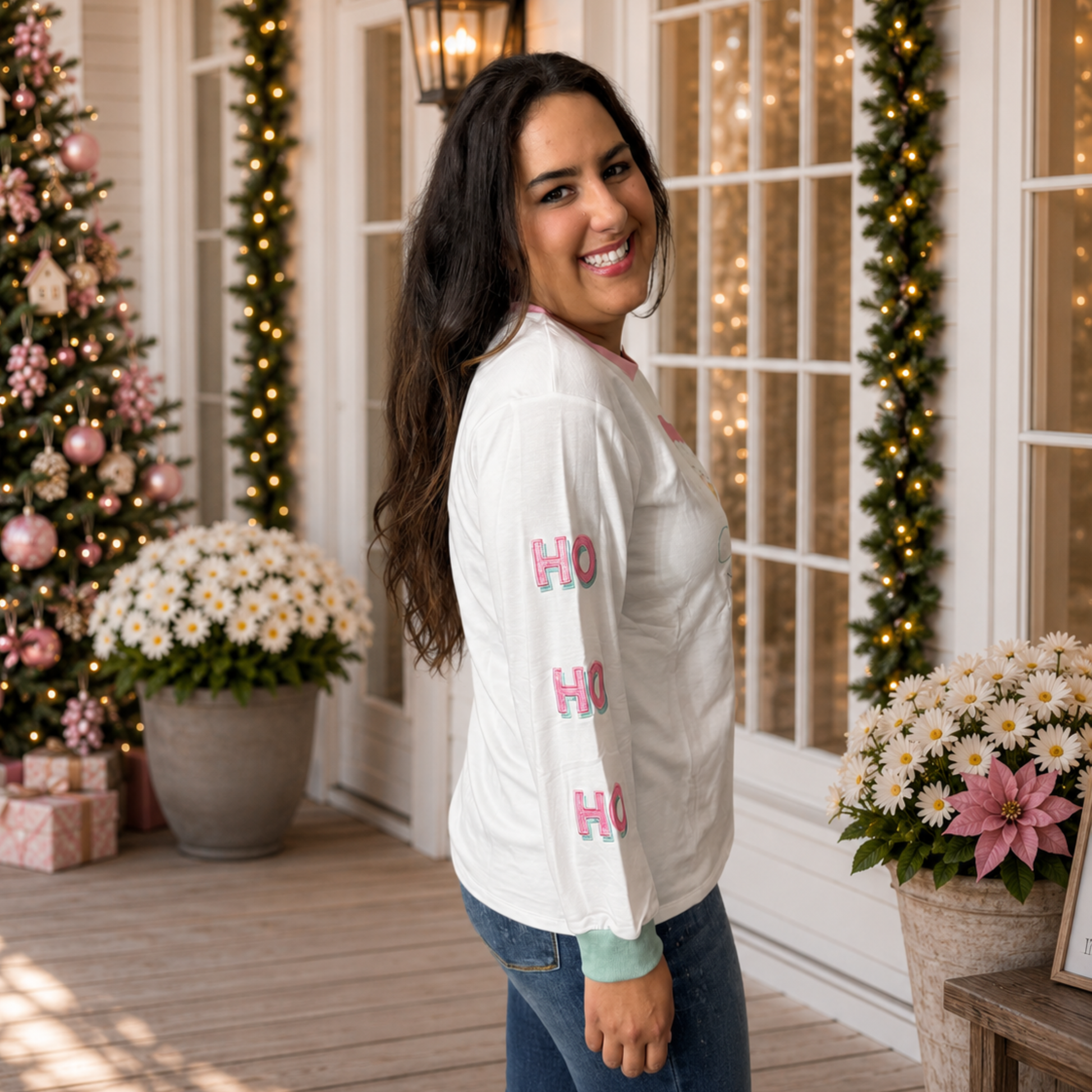 Santa Sparkle Ho Ho Ho Pullover by Grace & Emma - SV Boutique & Co.