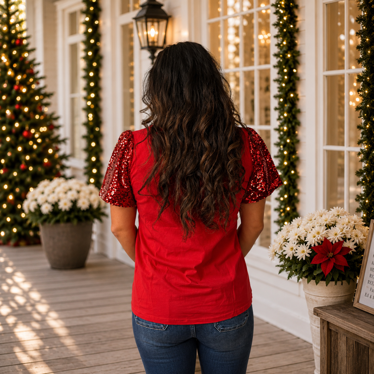 Festive Plaid Forest Princess Top by Emma + Grace - SV Boutique & Co.