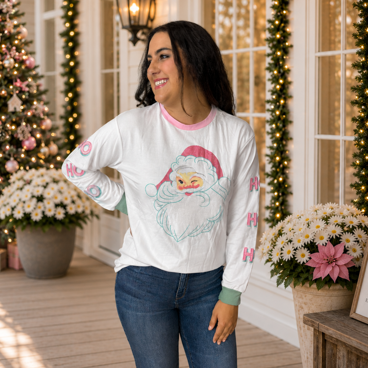Santa Sparkle Ho Ho Ho Pullover by Grace & Emma - SV Boutique & Co.