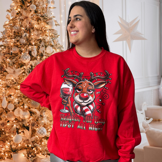 Sleighin All Day Tipsy All Night - SV Boutique & Co.