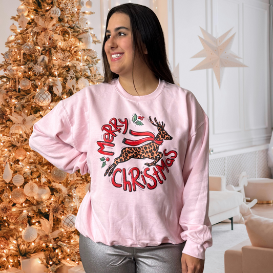 Merry Christmas Leopard Reindeer - SV Boutique & Co.