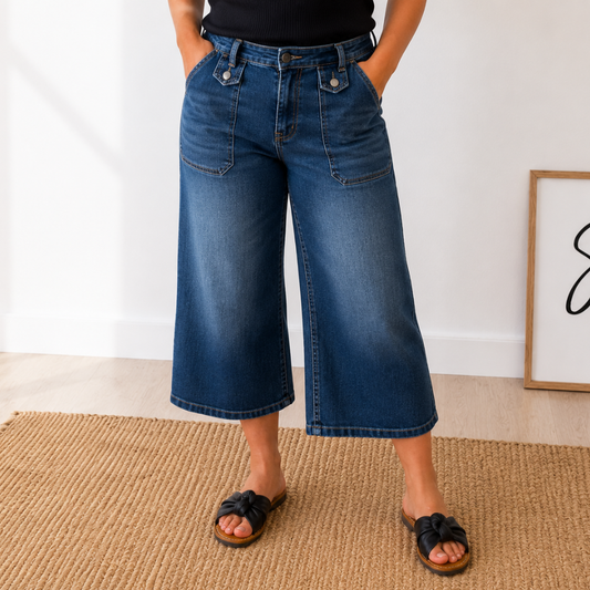 Judy Blue City Wide Crop Utility Jean - SV Boutique & Co.