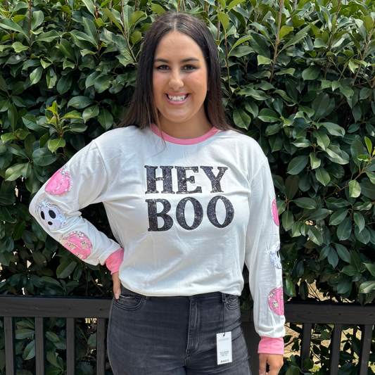 Hey Boo Long Sleeve Top