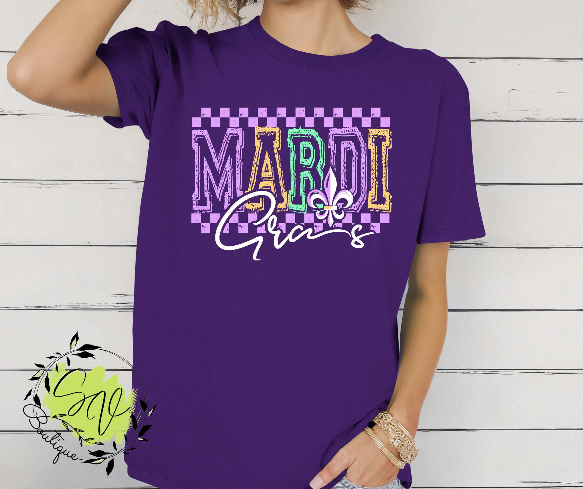 Mardi Gras Graphic Tee - SV Boutique & Co.