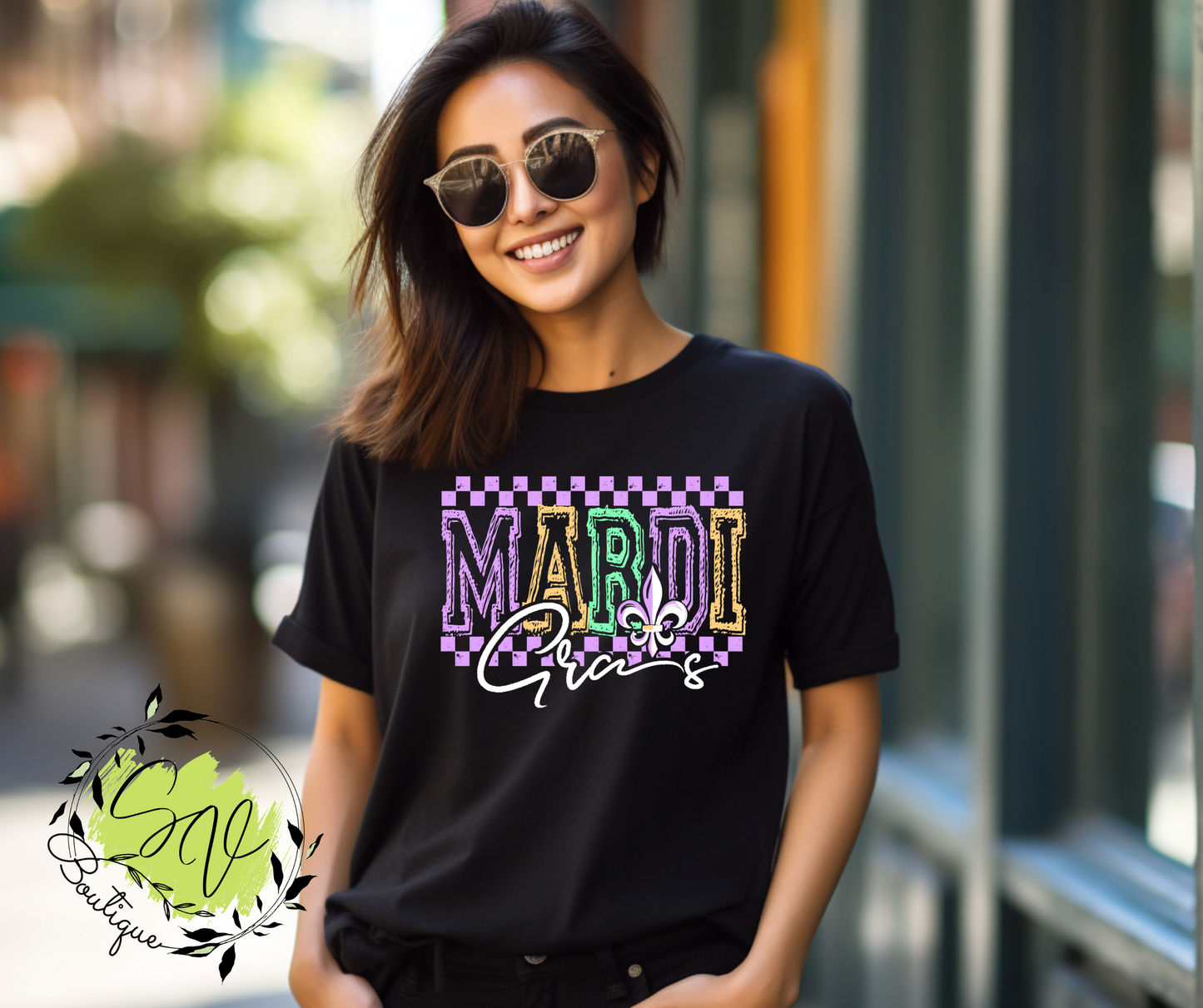 Mardi Gras Graphic Tee - SV Boutique & Co.