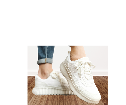 Corkys Adventure Tennis Shoe in White - SV Boutique & Co.