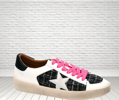 CORKYS ANOTHER ROUND BLACK TWEED SNEAKER - SV Boutique & Co.