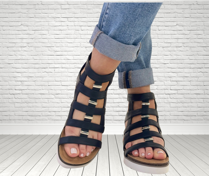 CORKYS CAGED ANIMAL GLADIATOR SANDALS - SV Boutique & Co.