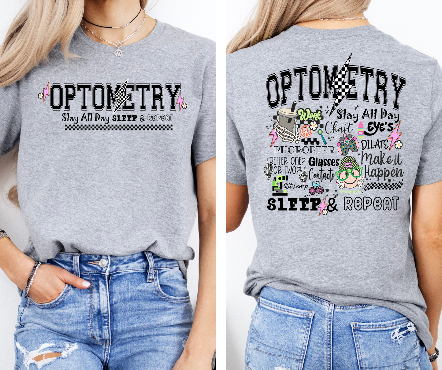 Optometry Slay All Day Sleep & Repeat