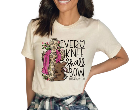 Every Knee Shall Bow Easter Graphic Tee