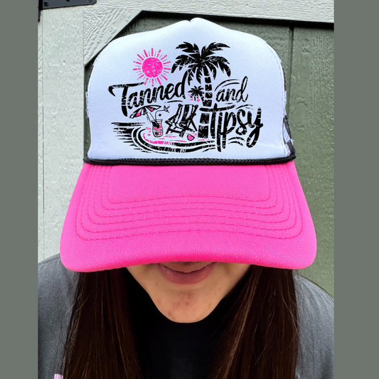 Tanned And Tipsy Trucker Hat