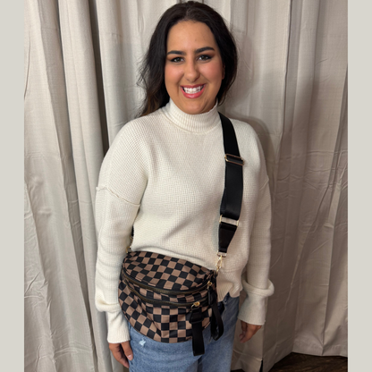 Checkered Crossbody Bag