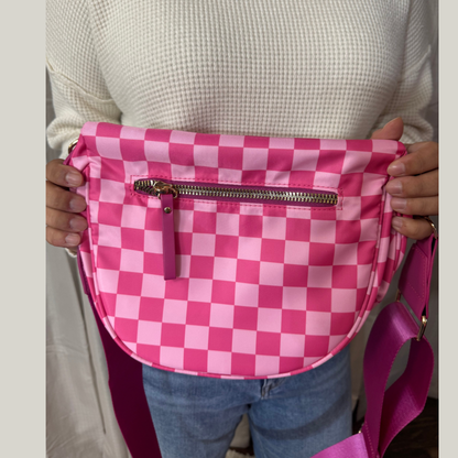 Checkered Crossbody Bag