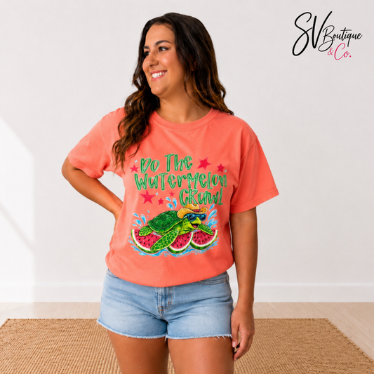 Do The Watermelon Crawl Tee - SV Boutique & Co.