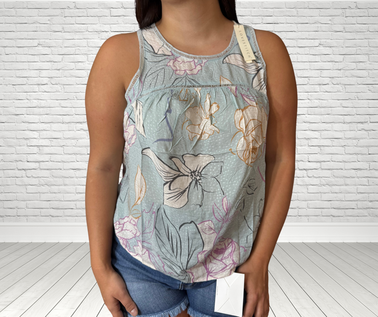 Floral Rayon Tank Top