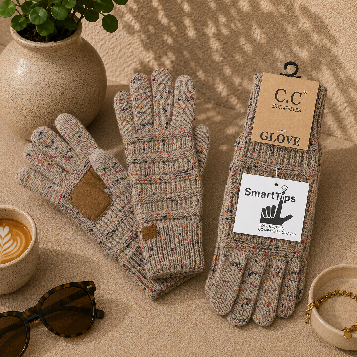 CC Flecked Gloves